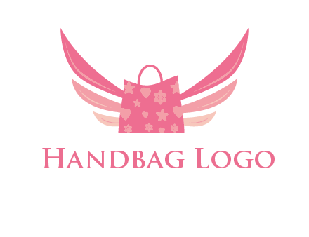 shopping bag with wings logo