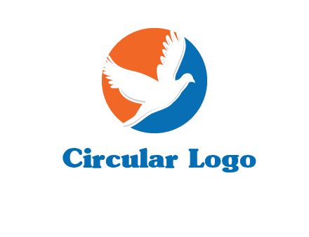 pigeon in circular logo