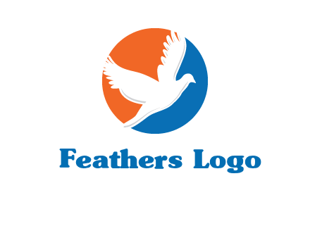 pigeon in circular logo