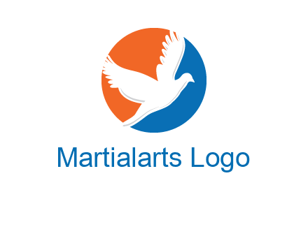pigeon in circular logo