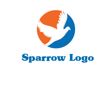 pigeon in circular logo