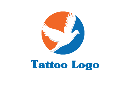 pigeon in circular logo