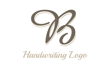 cursive letter B logo