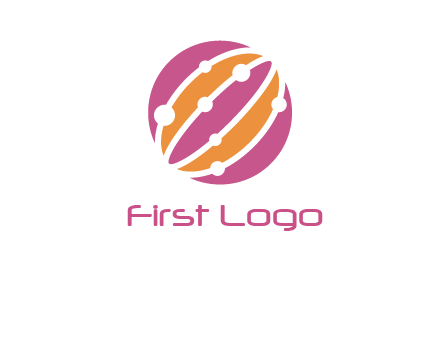 abstract globe logo