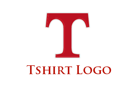 letter T in serif font