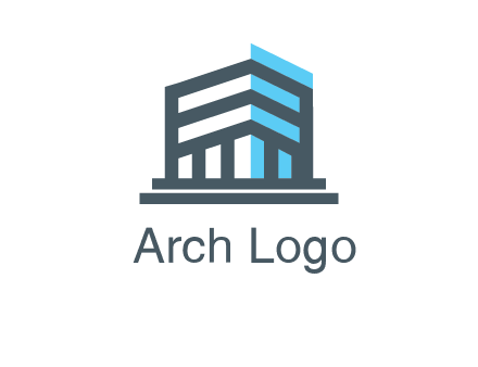 abstract building architecture logo