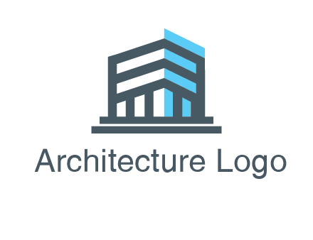 abstract building architecture logo