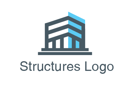 abstract building architecture logo