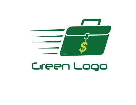 briefcase with dollar signlogo