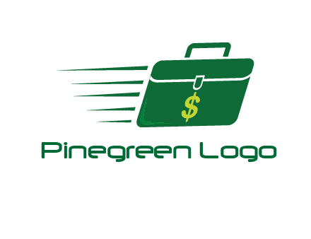 briefcase with dollar signlogo