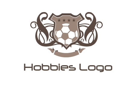 shield design with football swoosh logo