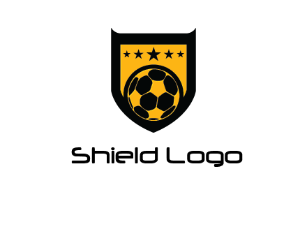 football in shield logo