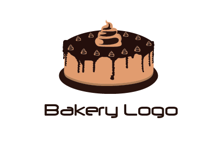 pastry on cake logo