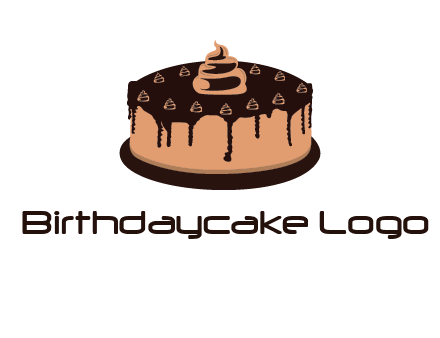 pastry on cake logo