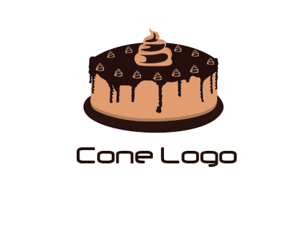 pastry on cake logo