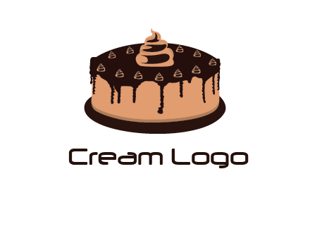 pastry on cake logo