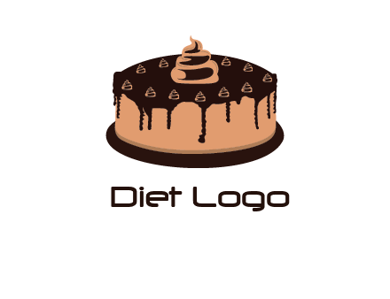 pastry on cake logo