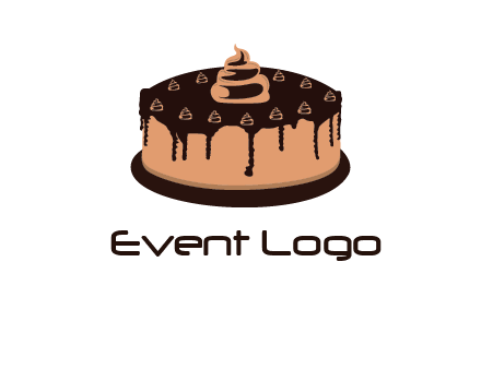 pastry on cake logo