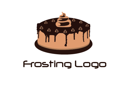 pastry on cake logo