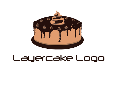 pastry on cake logo