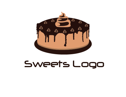 pastry on cake logo