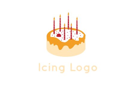 cake icon with candles