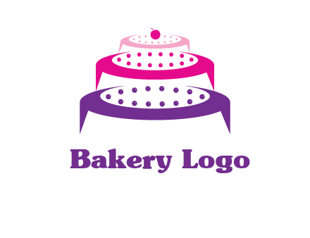 multi level cake logo