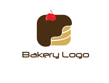 chocolate bakery cake logo