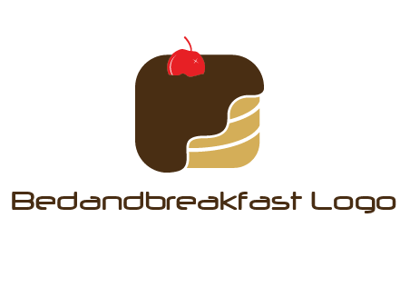 chocolate bakery cake logo