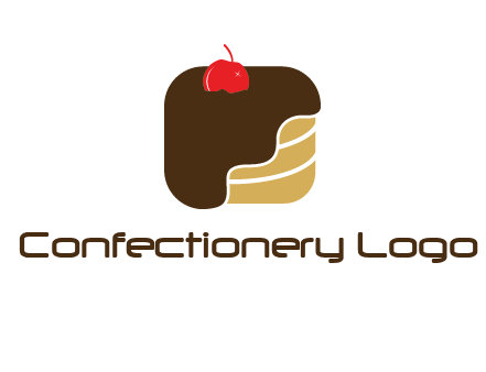 chocolate bakery cake logo