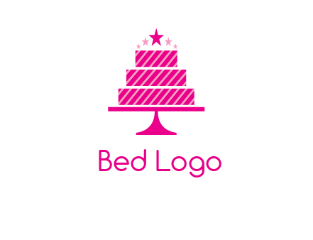 stars with wedding cake logo