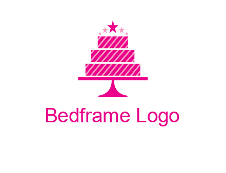stars with wedding cake logo