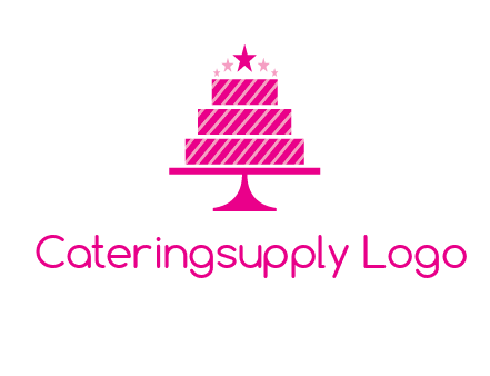 stars with wedding cake logo