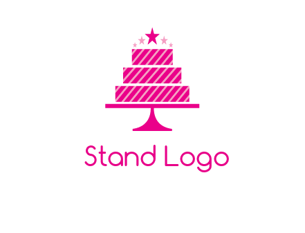 stars with wedding cake logo