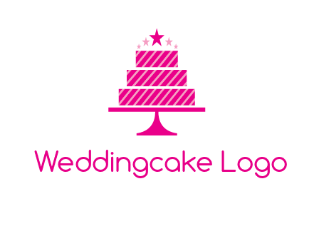 stars with wedding cake logo