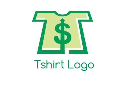 tshirt icon with dollar sign