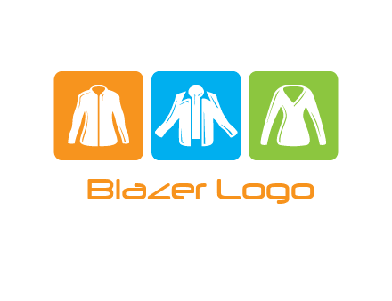 Fashion logo with clothing icons