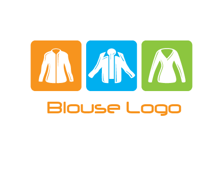 Fashion logo with clothing icons