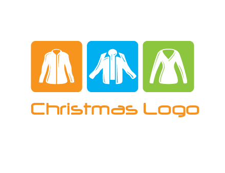 Fashion logo with clothing icons