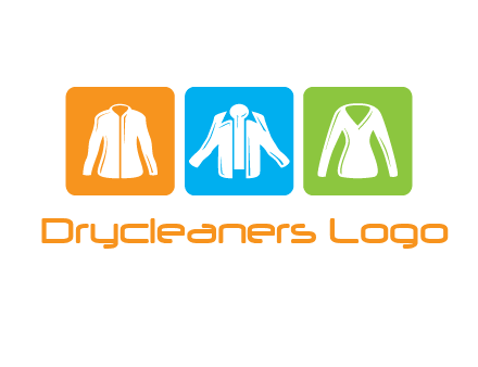 Fashion logo with clothing icons