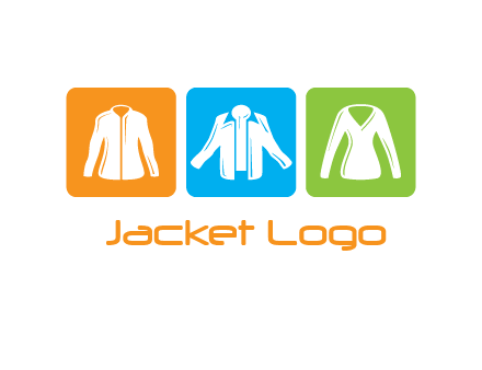 Fashion logo with clothing icons