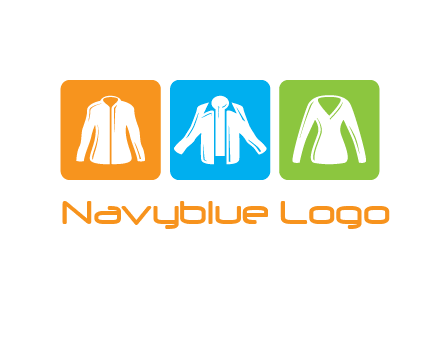 Fashion logo with clothing icons