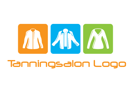 Fashion logo with clothing icons