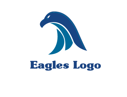 falcon head abstract logo