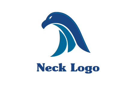 falcon head abstract logo