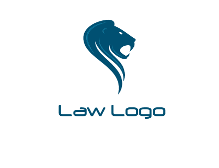 side face of lion logo