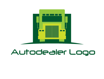 logistic transportatio truck logo