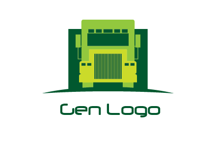 logistic transportatio truck logo