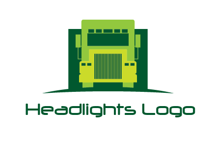 logistic transportatio truck logo