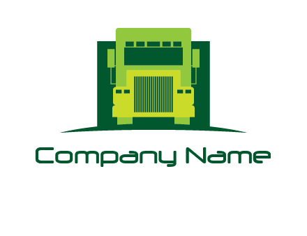 logistic transportatio truck logo